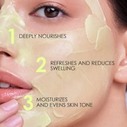 7Days Nourishing Face Mask Anti Aging with Avocado Oil and Shea Butter - Overnight Beauty Korean Mask - Nourishing Rich