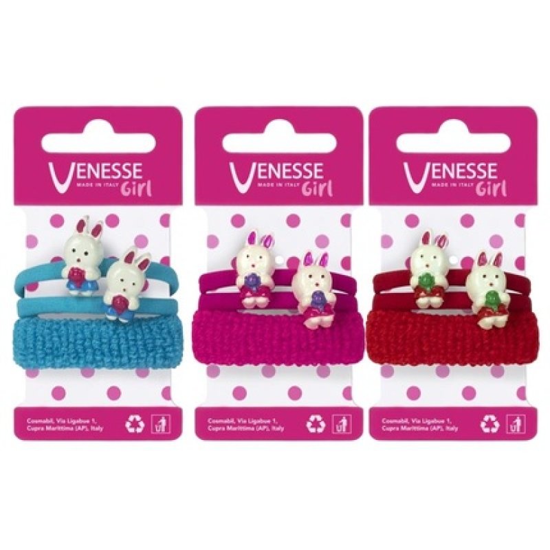 Venesse Microfiber Sponge with Rabbit, 3 Pieces