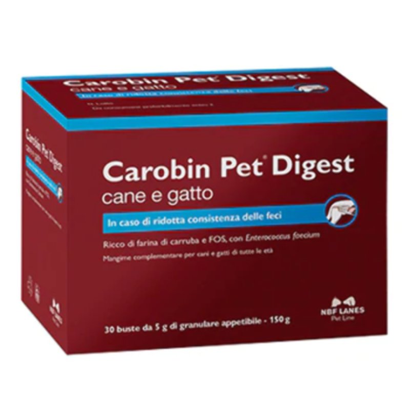 Carobin Pet Digest Granulare 30 Sachets of 5g