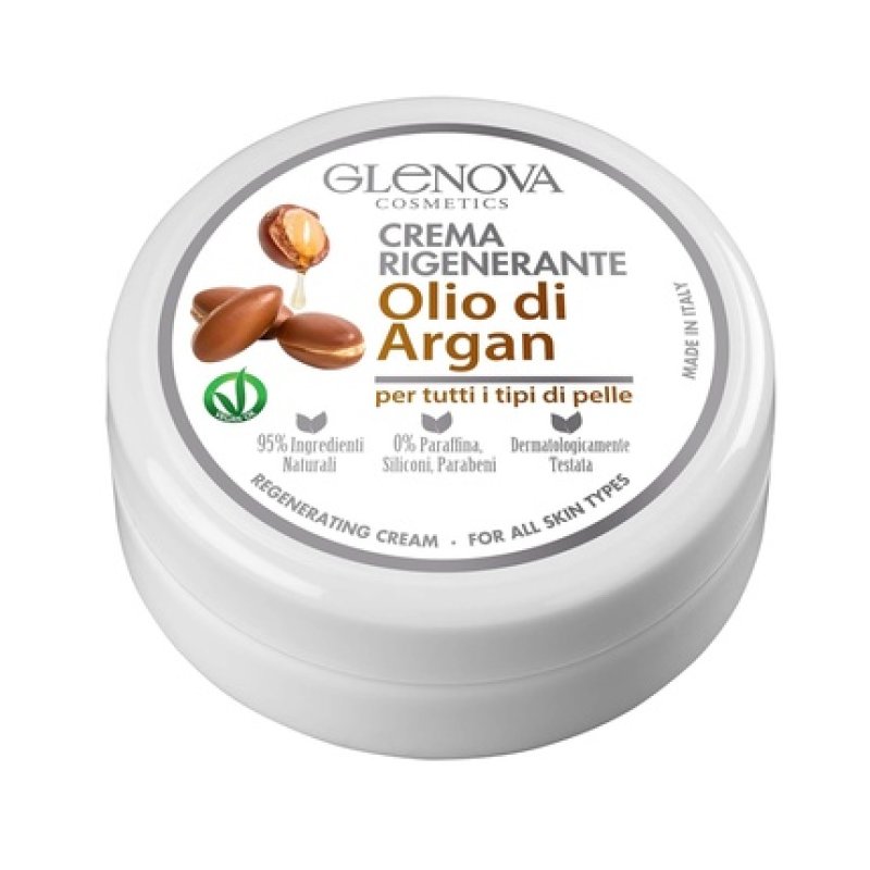 Glenova Regenerating Skin Cream with Argan Oil for All Skin Types