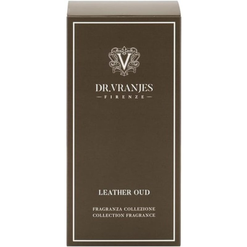 Dr. Vranjes Firenze Leather Oud Scented Glass 1250ml Oud, Leather, Vanilla, Musk & Sandalwood Scents