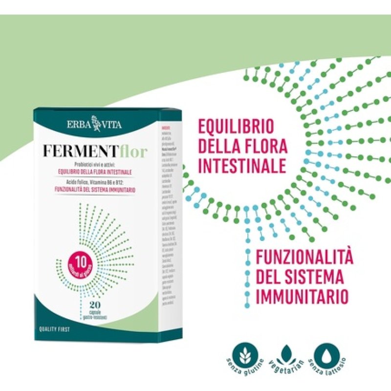 Erba Vita Fermentflor Forte Food Supplement 20 Capsules