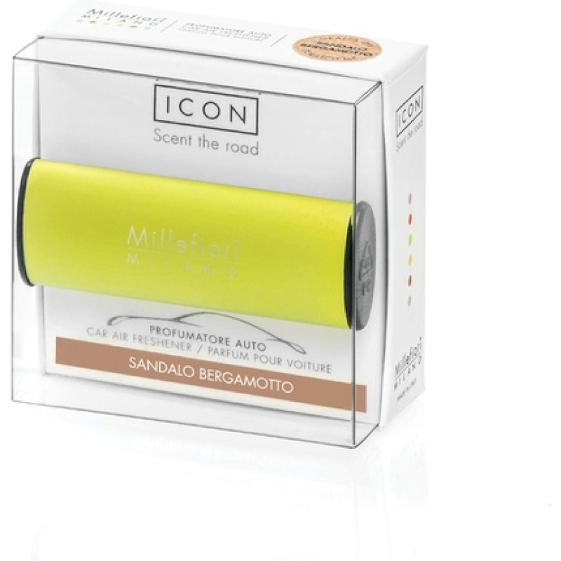 Millefiori Milano Sandalo Bergamotto Car Air Freshener Icon Classic