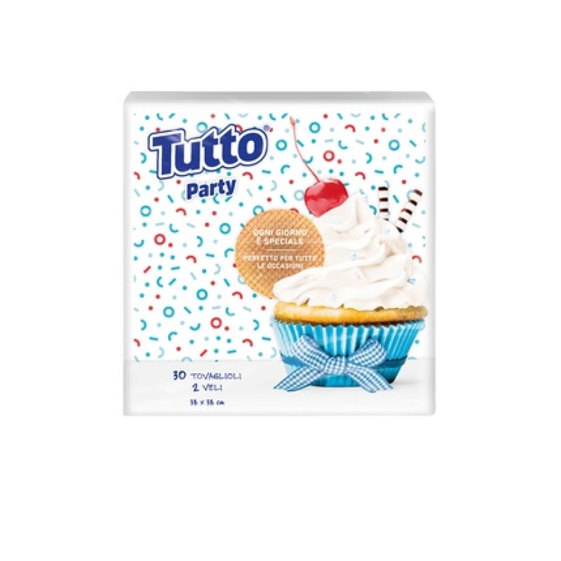 Tutto Decorated Party Napkins 38x38 2-Ply