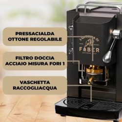 Faber Pro Deluxe Coffee Pad Machine for ESE Pads 44mm