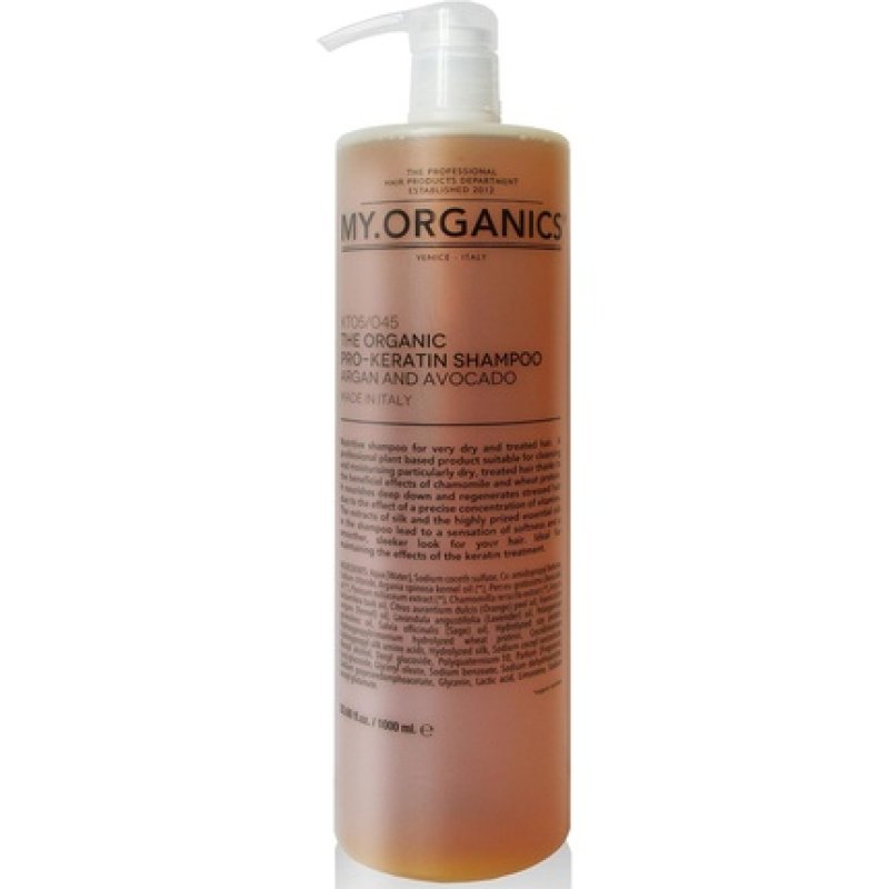 My. Organics My Pro Keratin Shampoo 1000ml - Regenerates and Provides Intensive Care