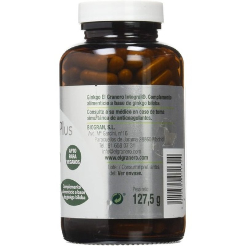 El Granero Integral Ginkgo Biloba 250 Capsules