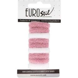 Eurostil Hair Accessories: Hair Ties, Mini Pink, White