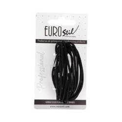Eurostil Black Fine Hair Elastics Pack Of 1