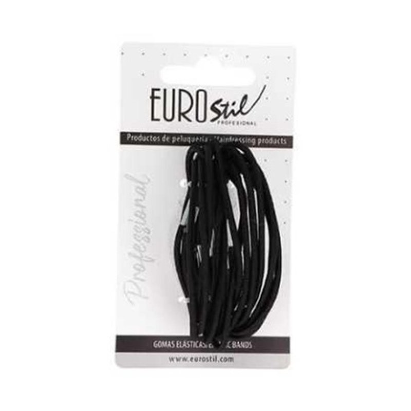 Eurostil Black Fine Hair Elastics Pack Of 1