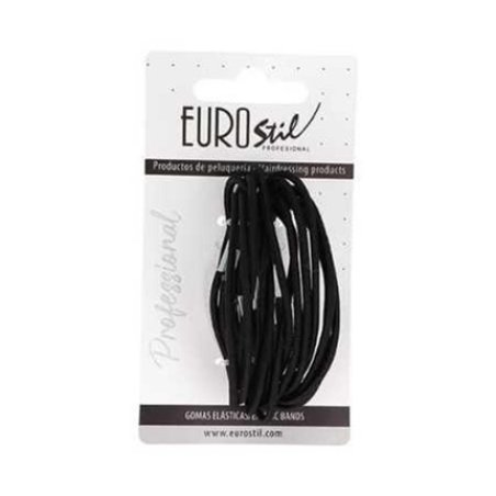Eurostil Black Fine Hair Elastics Pack Of 1