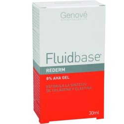 Fluidbase Rederm 8% AHA Gel Anti-Aging for Dry and Acne-Prone Skin 30ml