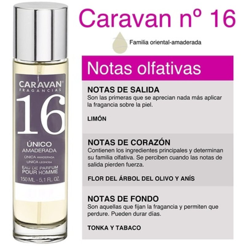 CARAVAN FRAGANCIAS nº 16 Eau de Parfum Spray for Men 150ml