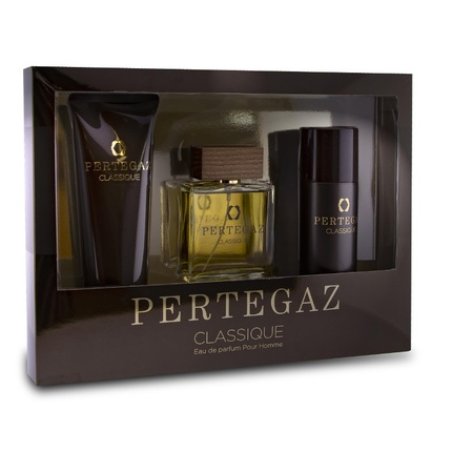 Pertegaz Saphir Pertegaz Classique For Men Eau De Parfum Spray 100ml Shower Gel 230ml Deodorant Roll-On 150ml