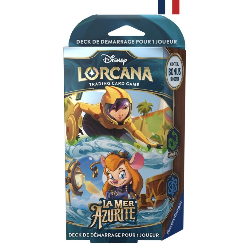 DISNEY - Lorcana - Trading Cards Starters Emer/Saphir Chapitre 6 - FR