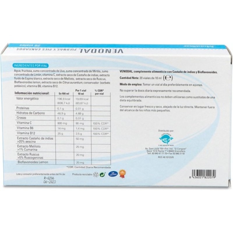 Espadiet Venodal Vasoprotective Properties for Circulation