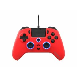 EgoGear SC10 Wired controller red with audio headset port for PS4, PS3 & PC