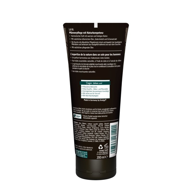 Kneipp 918457 shower gel & body washes 200 ml Men Body & hair CEDAR