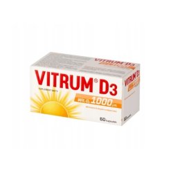 Vitrum D3 1000 Iu, 60 Capsules - Vitamin D Supplement