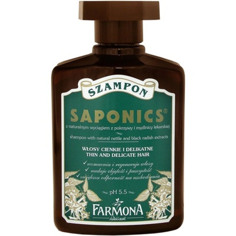 Farmona Saponics Shampoo with Natural Soapwort and Nettle Leaf Extracts for Thin and Delicate Hair