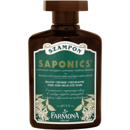 Farmona Saponics Shampoo with Natural Soapwort and Nettle Leaf Extracts for Thin and Delicate Hair