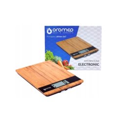 Oromed Bamboo Kitchen Scale Oro-Kitchen Scale Black