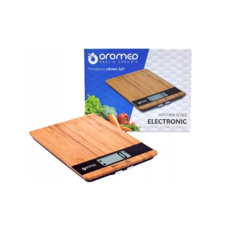 Oromed Bamboo Kitchen Scale Oro-Kitchen Scale Black