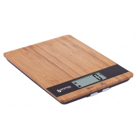 Oromed WAG_ORO-KITCHNE_SCALE_BLACK kitchen scale Black, Wood Countertop Rectangle Electronic kitchen scale