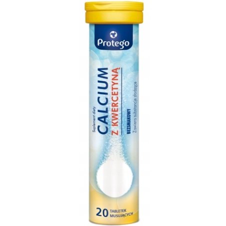 Protego Calcium With Quercetin, 20 Effervescent Tablets