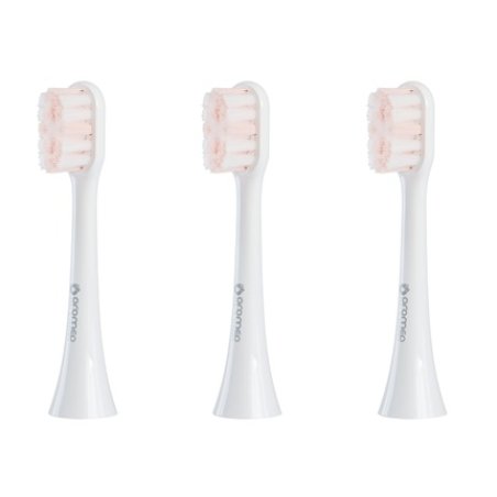 Oromed Oro-Smile Sonic Toothbrush Heads White, 3 Pieces