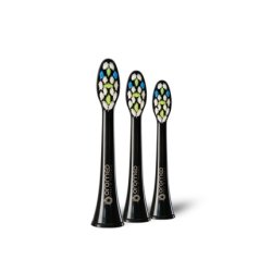 Oromed Oro-Sonic Next Sonic Toothbrush Heads Black, 3 Pieces