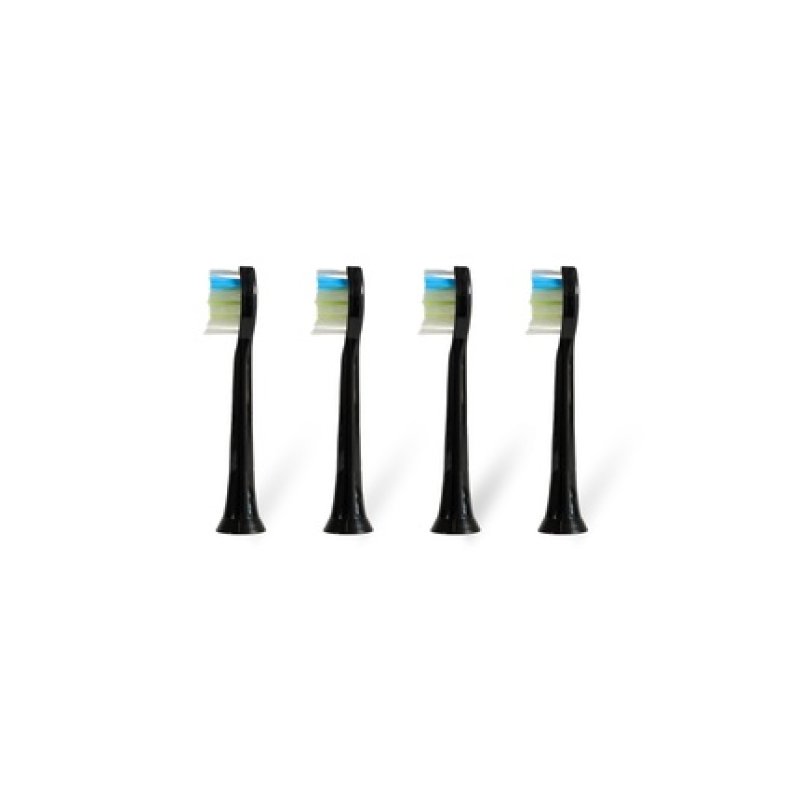 Oromed Oro-Sonic Professional Sonic Toothbrush Heads Black, 4 Pieces