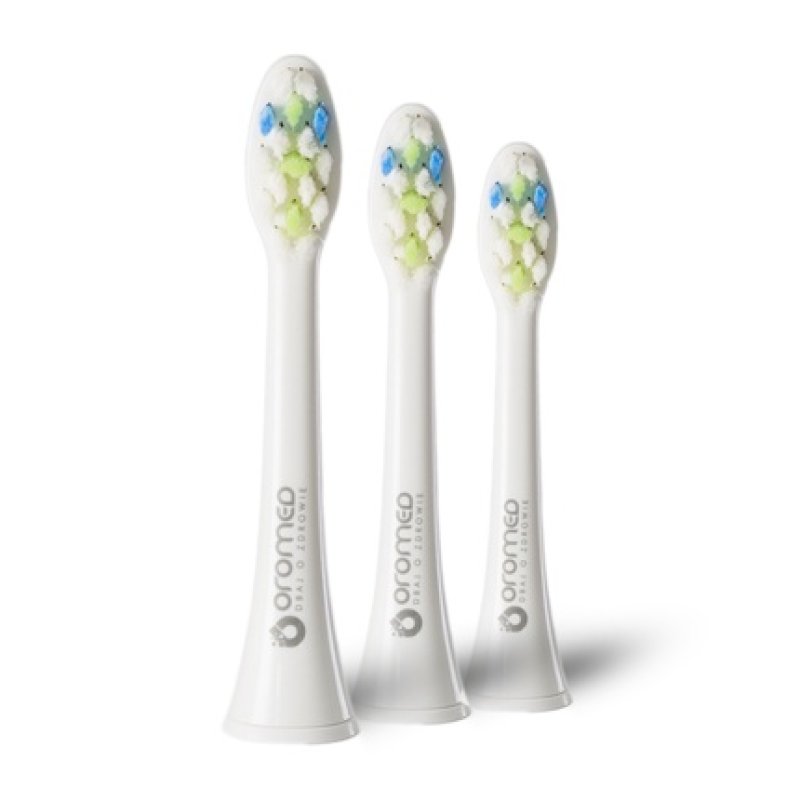 Oromed Oro-Sonic Next Sonic Toothbrush Heads White, 3 Pieces
