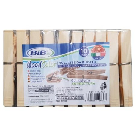 Wooden Clothespins 10 Pcs BIB
