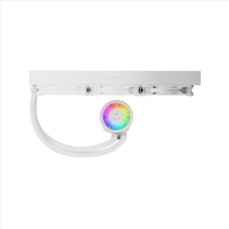 Arctic Liquid Freezer III Pro A-RGB 420mm Liquid CPU Cooler, P14 Pro PWM Fans & PWM Controlled Pump, White