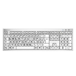 LogicKeyboard XL-Print Black on White DE (PC/Slim)