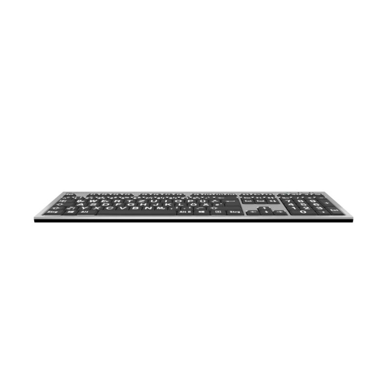 LogicKeyboard XL-Print White on Black DE (PC/Slim)