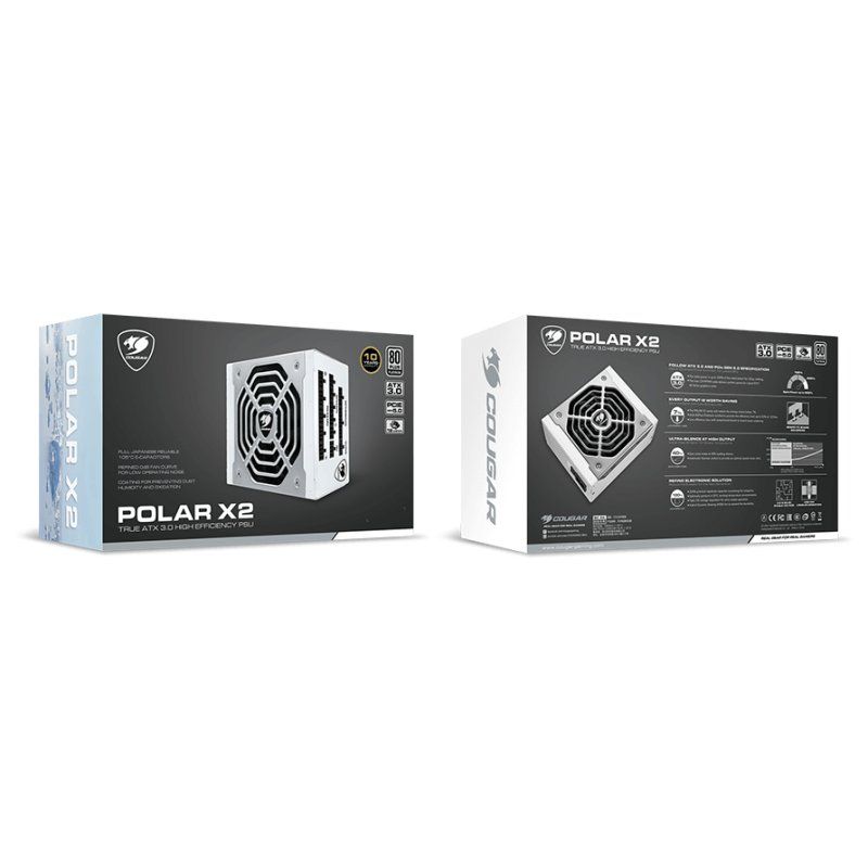 COUGAR Gaming POLAR X2 unité d'alimentation d'énergie 1200 W 20 4 pin ATX ATX Argent