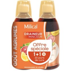 Milical Ultra Slimming Drainer 500ml - Pack of 2 - Citrus