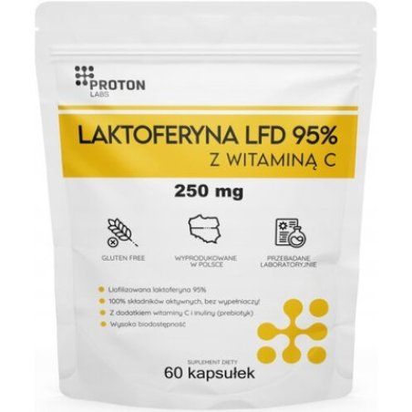 Lactoferrin Lfd 95% Capsules 250mg with Vitamin C