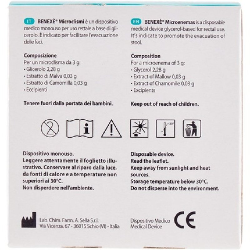 Benexé Microclismi Baby 3g 6 Pack
