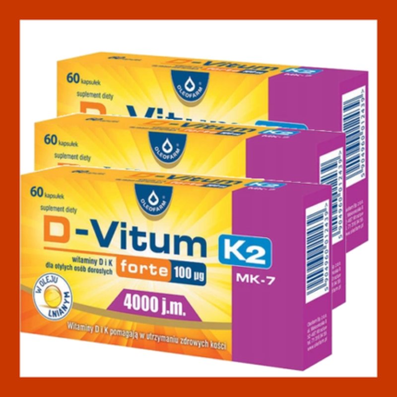 Vitamin D3 4000 IU Vitamin K2Mk7 100mcg - Immunity, Health - DHL