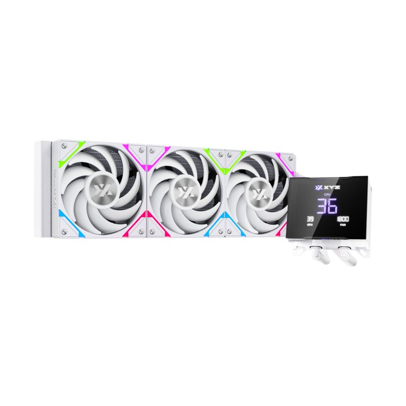 Kit Watercooling AIO XYZ Hydrotemp RGB - 360mm (Blanc)