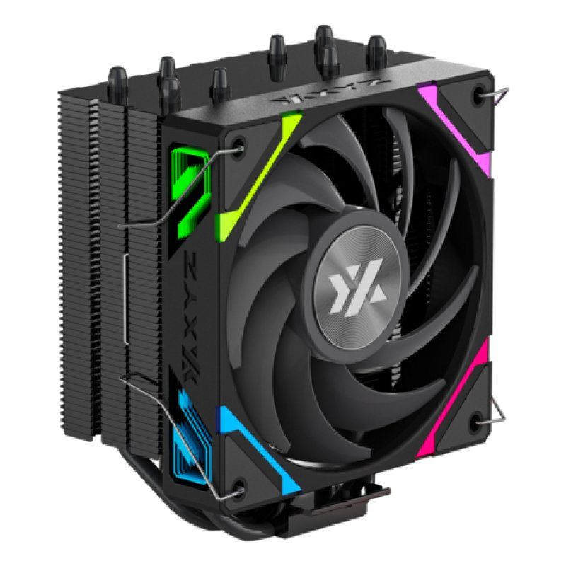 XYZ THERMAX 4 Processor Air cooler 12 cm Black 1 pc(s)
