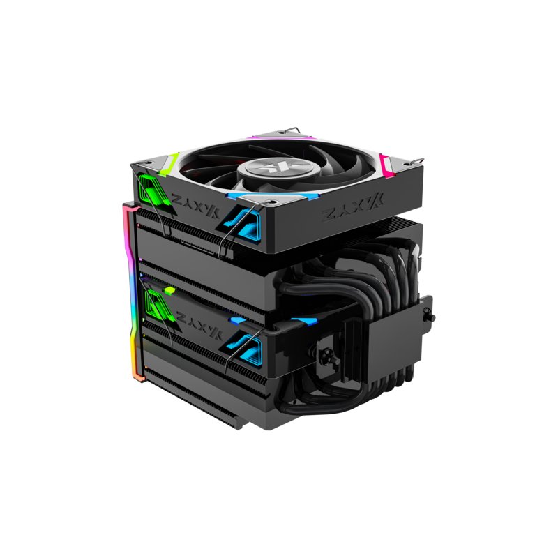 Ventilateur pour processeur XYZ Thermax 6 Pro Duo RGB (Noir)
