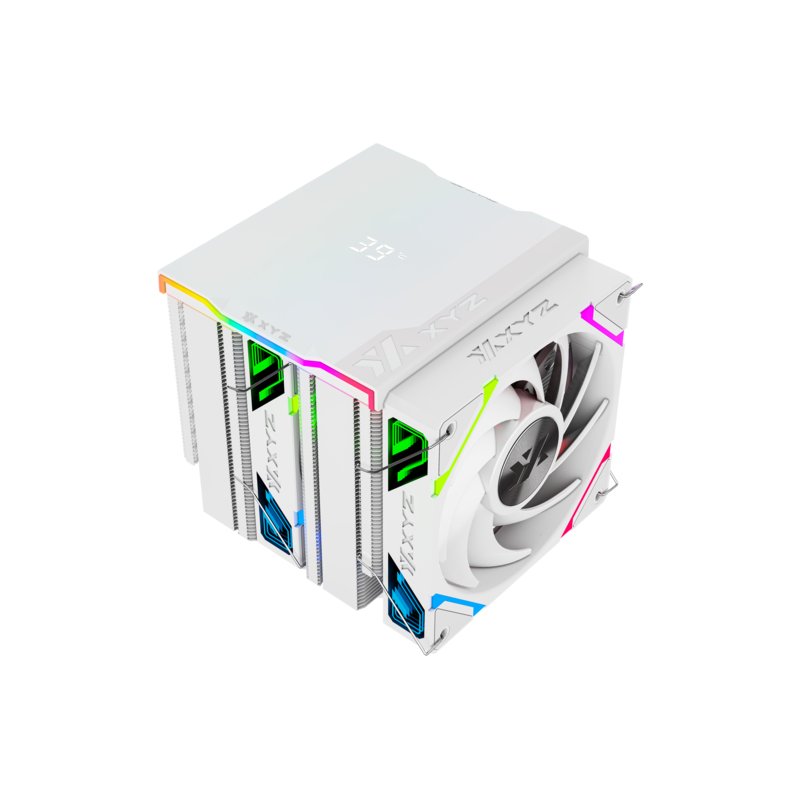 Ventilateur pour processeur XYZ Thermax 6 Pro Duo RGB (Blanc)