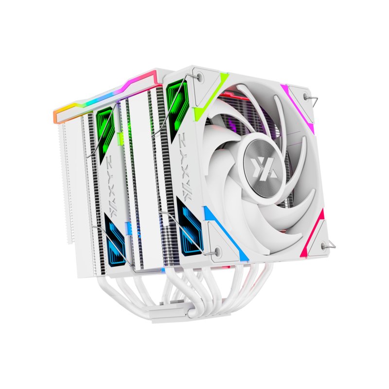 Ventilateur pour processeur XYZ Thermax 6 Pro Duo RGB (Blanc)