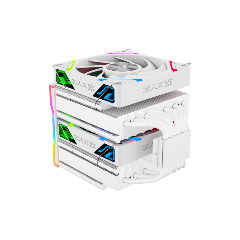 Ventilateur pour processeur XYZ Thermax 6 Pro Duo RGB (Blanc)