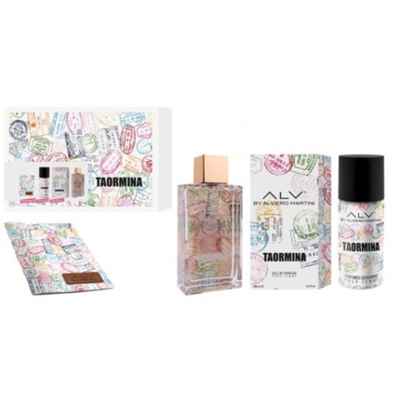 Alviero Martini 2024 Alviero M. Taormina Eau De Parfum 100 Ml Deodorant Spray 150 Ml Passport Holder