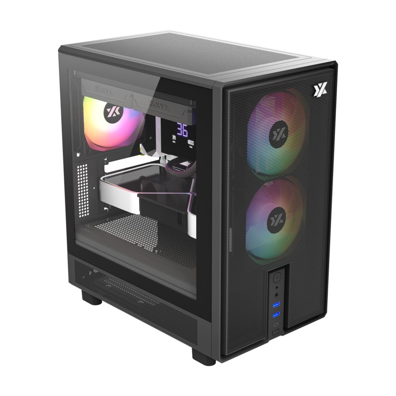 XYZ X-CS-ATOM-B unité centrale Micro Tower Noir